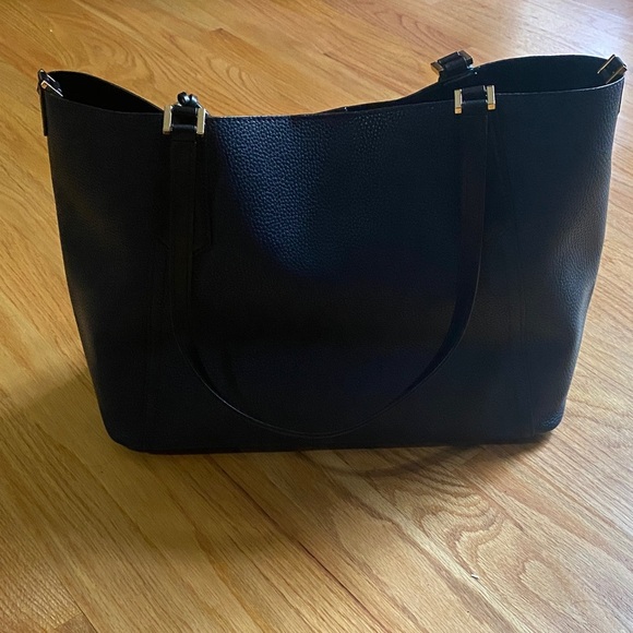 Michael Kors Dark Blue Leather Tote - Picture 3 of 7